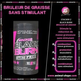 BRULEUR DE GRAISSE STACKER 2 sans stimulant - 90 GELULES